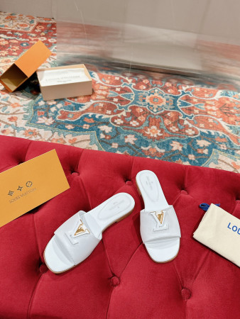 UA LV Capri Flat Mule White