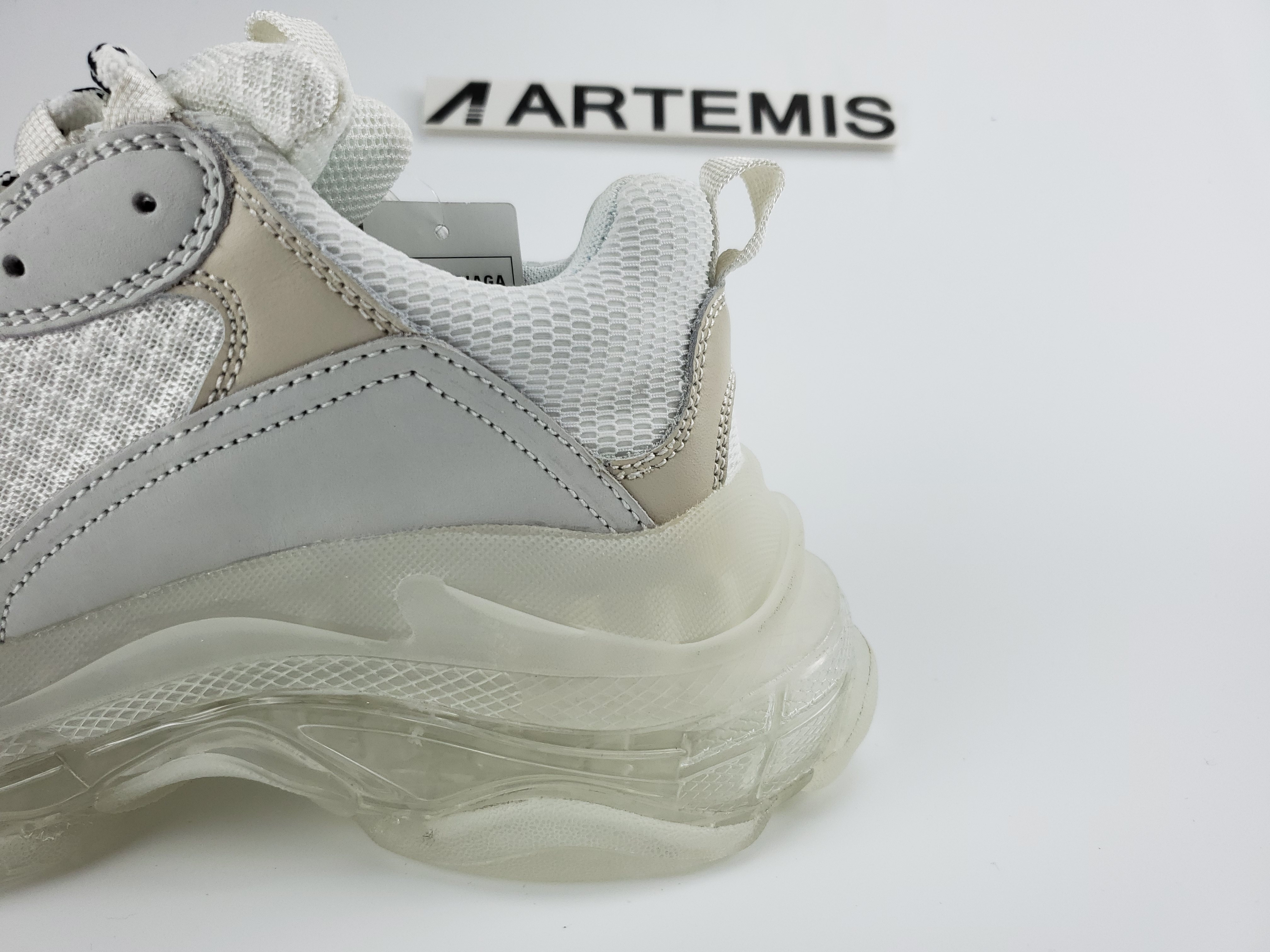 Balenciga Triple S Clear Sole White