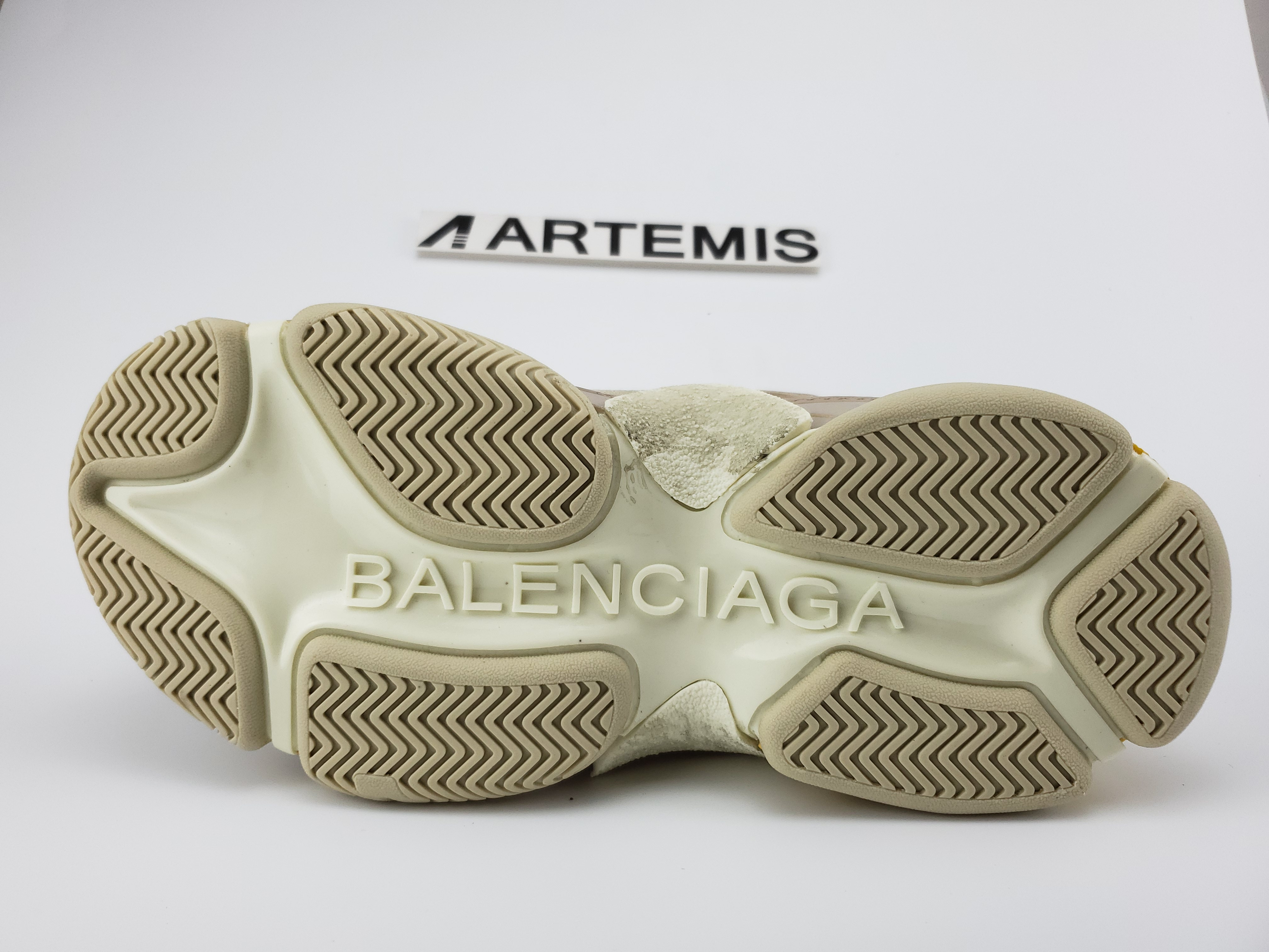 Balenciga Triple S Beige Green Yellow (2018 Reissue)