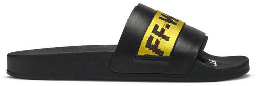 OFF-WHITE Slide Black Yellow (No Shoe Box)