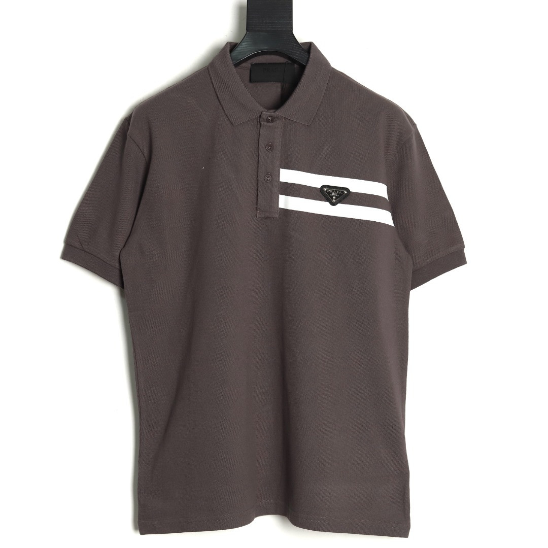 Pra*a short-sleeved polo shirt