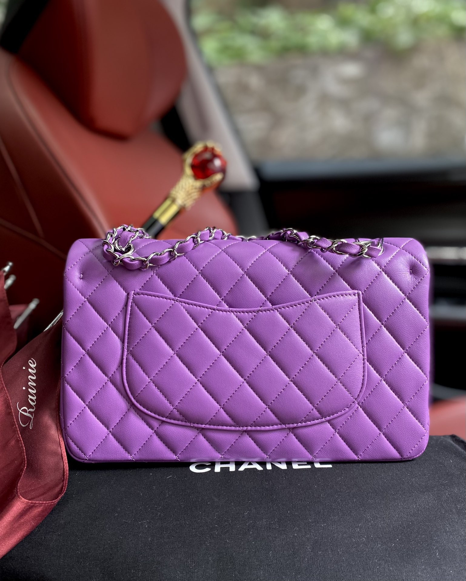 Ch*el classic flap bag 15.5x25.5x6.5cm
