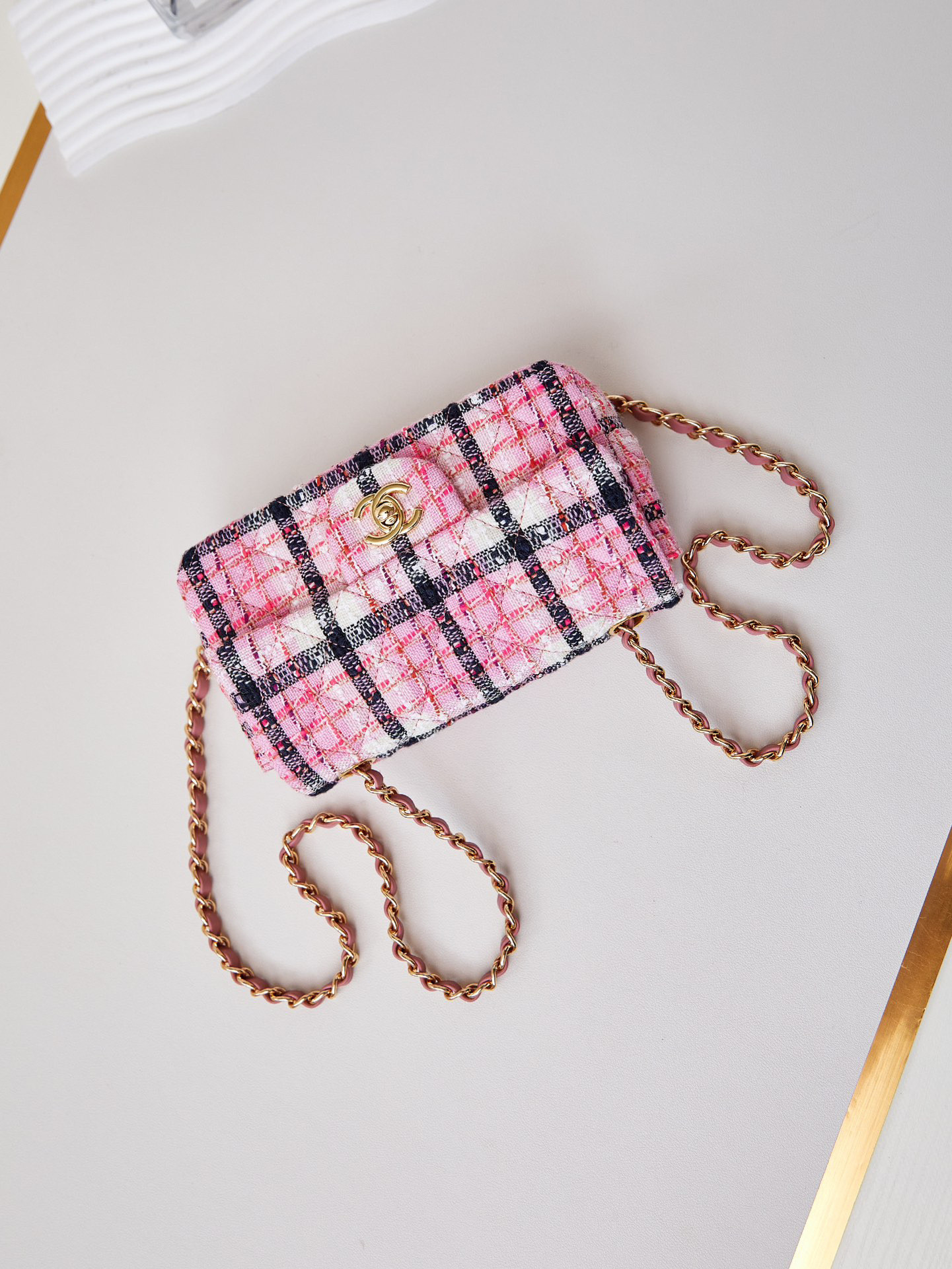 Ch*el mini classic handbag 12 × 20 × 6 cm