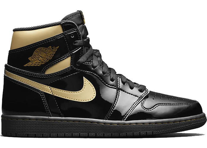 Air Jordan 1 Retro High Black Metallic Gold