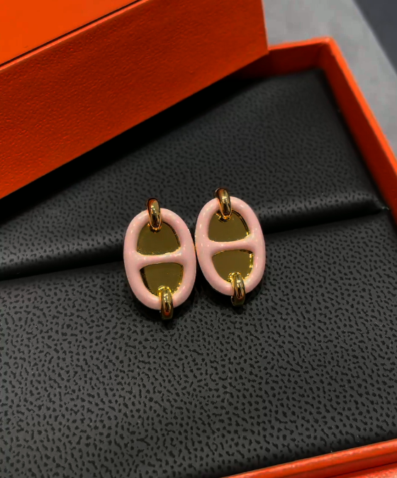 H**me5 mini maillon earrings