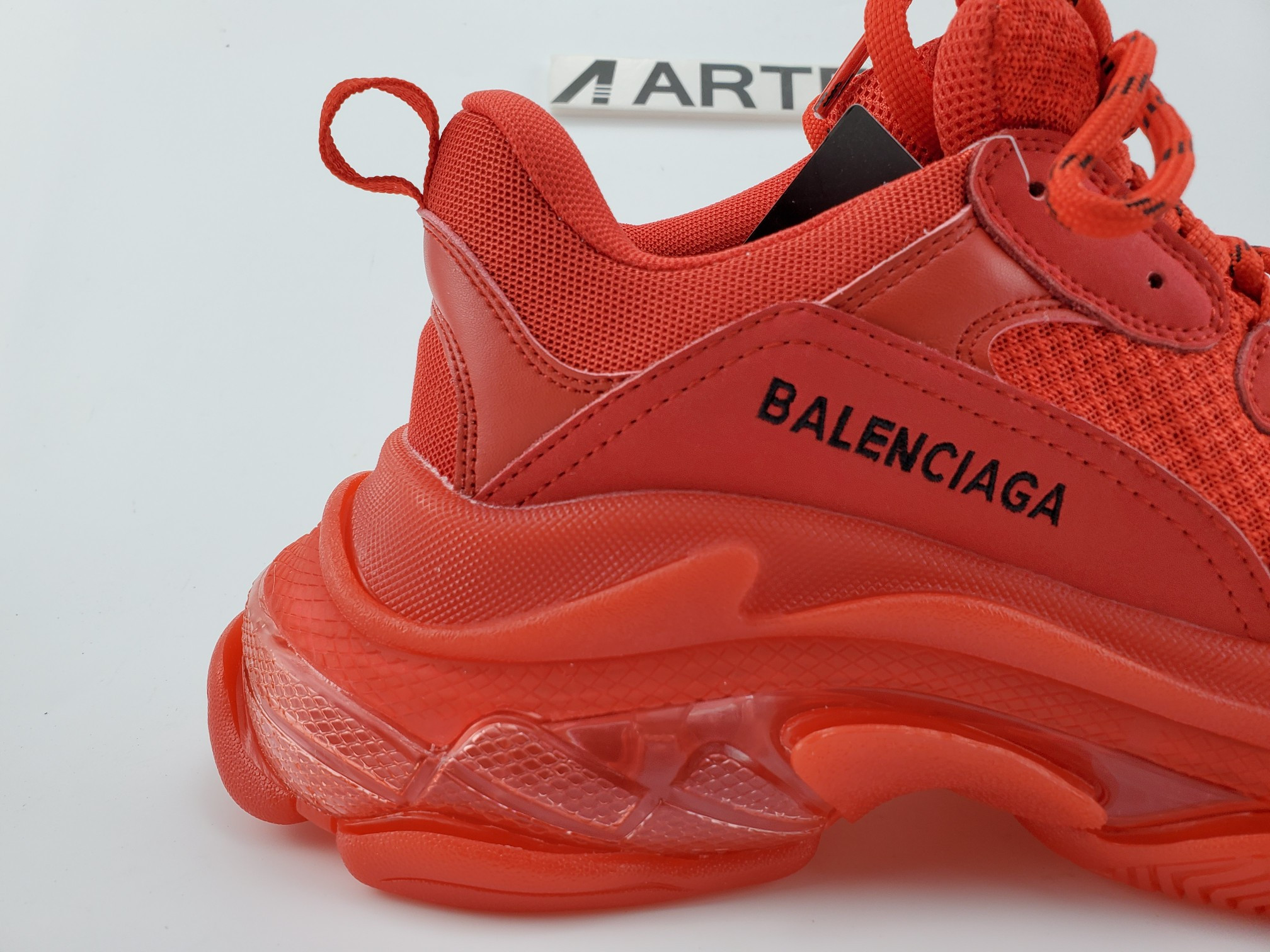 Balenciga Triple S Red Clear Sole