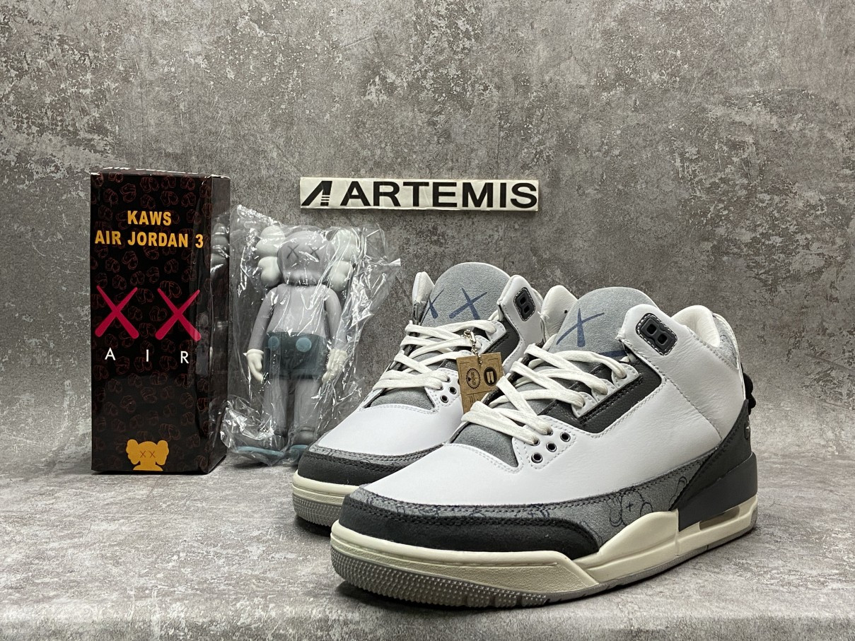 KAWS x Air Jordan 3 Retro SP Grey White