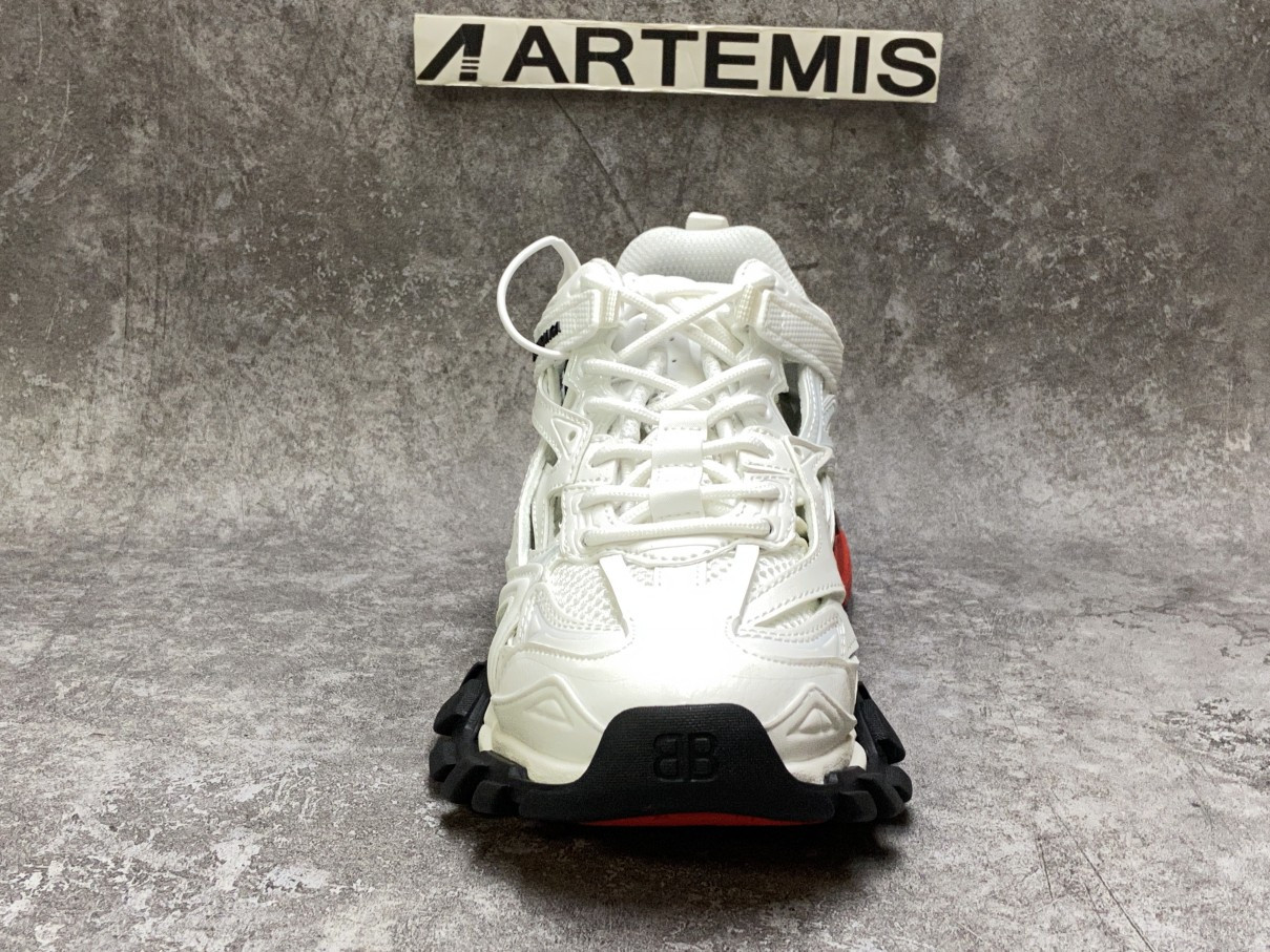 Balenciga Track Trainer White Red