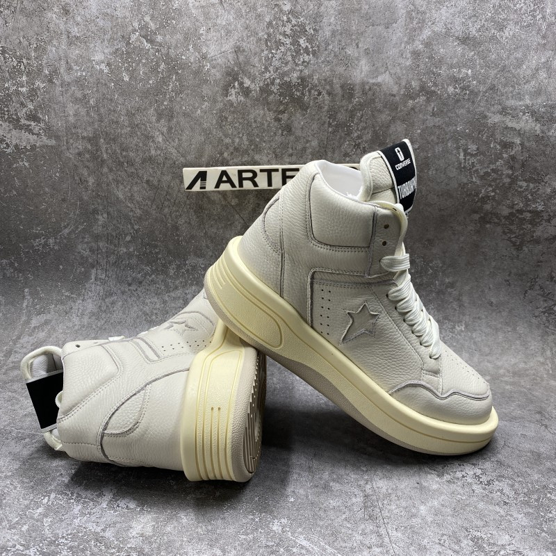 Converse TURBOWPN Mid Rick Owens DRKSHDW Egret