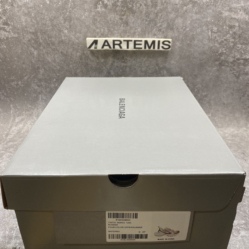 Balenciga 3XL Sneakers in White Red