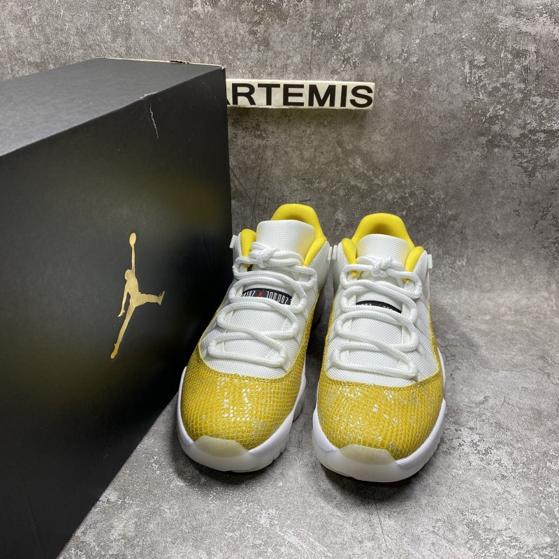 Air Jordan 11 Retro Low Tour Yellow Snakeskin