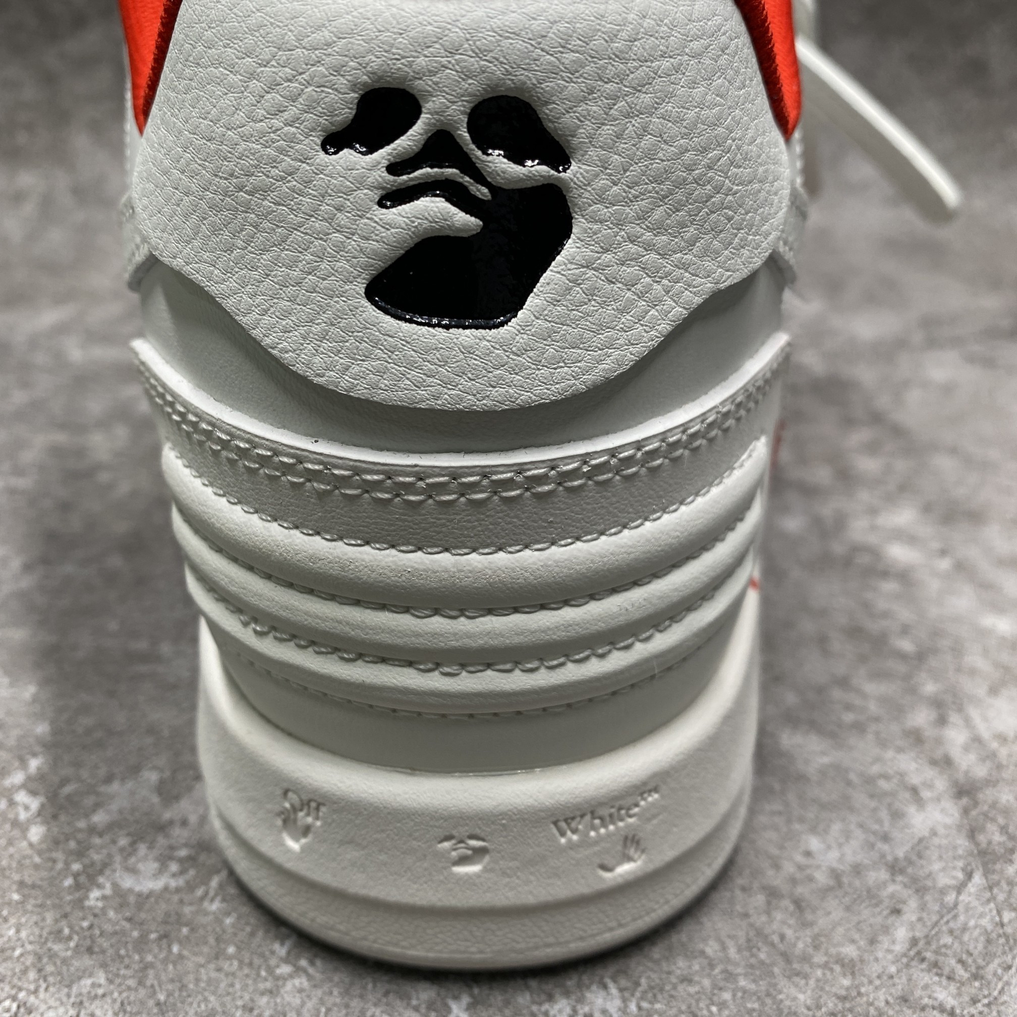 OFF-WHITE Out Of Office OOO Low Tops For Walking White White Red FW21