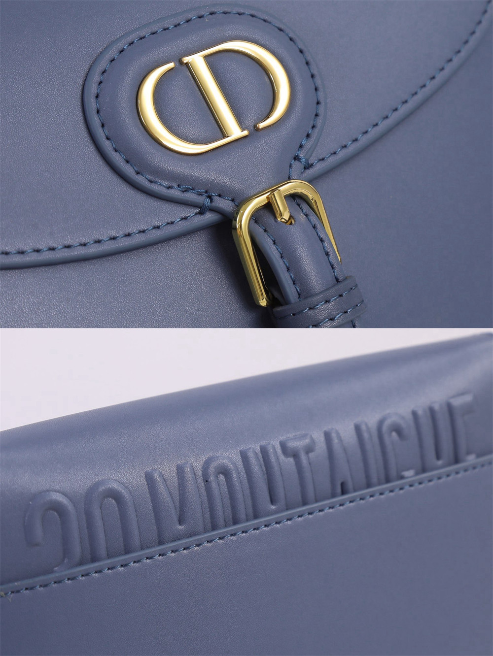 medium D*or bobby bag navy box calfskin