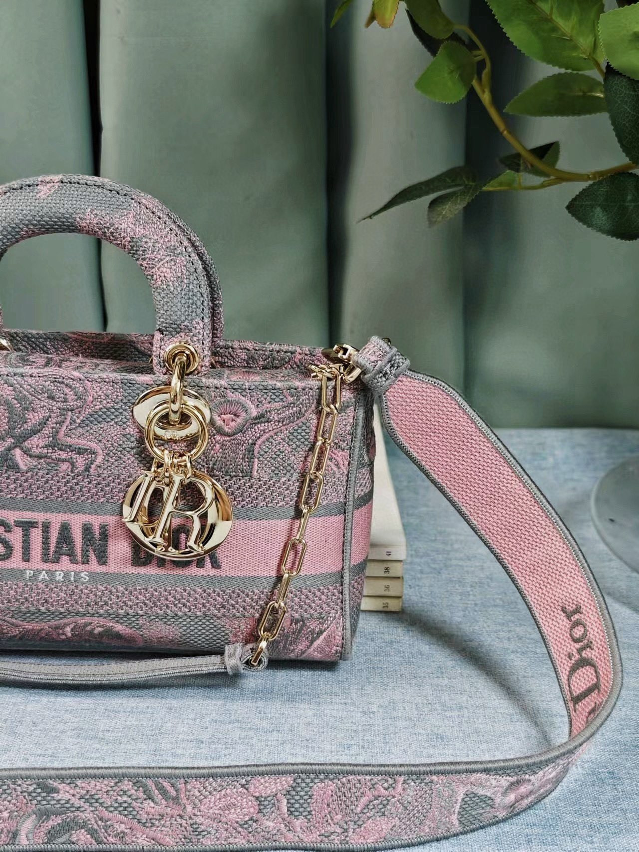 D*or medium lady d-joy bag pink
