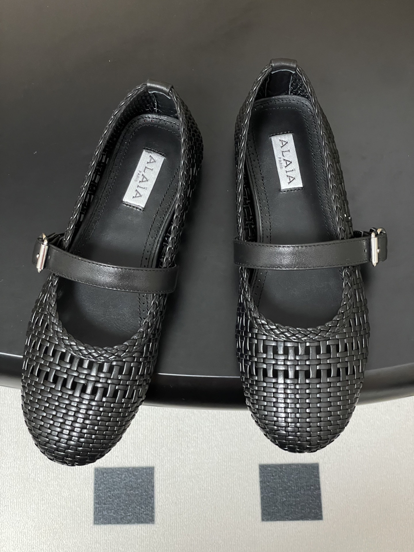 UA Alaïa Hollow Woven Mary Jane Flats(Customized Size 7-10 days production time)