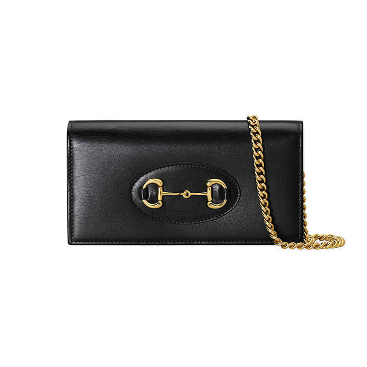 G*u*i horsebit 1955 wallet with chain