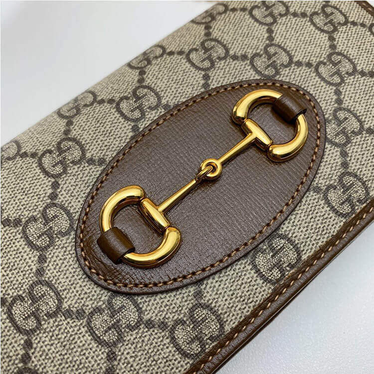 G*u*i horsebit 1955 wallet with chain