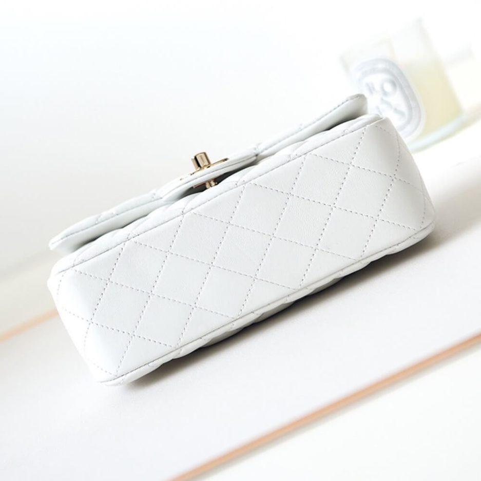 Ch*el mini flap with top handle